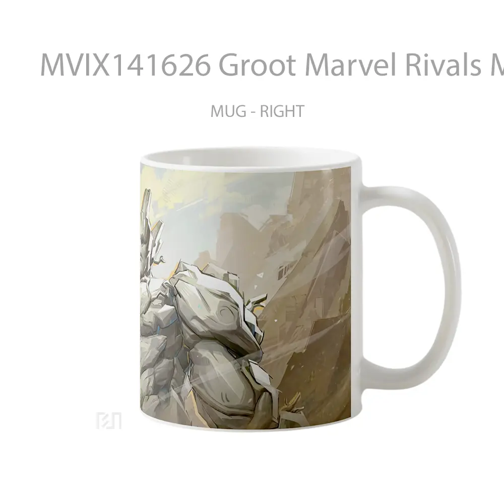 Mug Groot Marvel Rivals Mvp Guardians Of The Galayx Vol 3 Ski Gelas Superhero - All-side / Desain