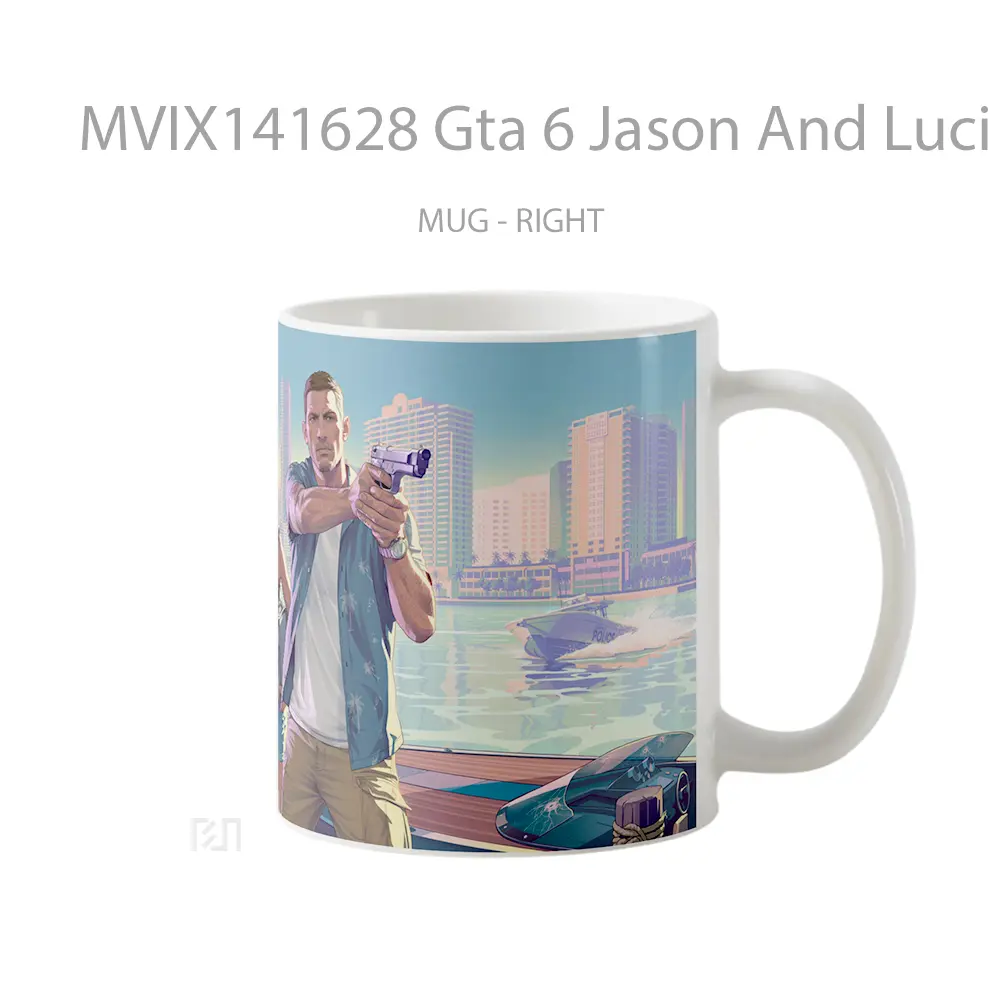 Mug Gta 6 Jason And Luci Gelas Keramik Unik - All-side / Desain