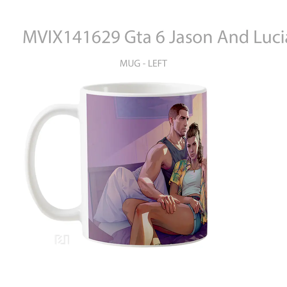 Mug Gta 6 Jason And Lucia Mot Gelas Keramik Unik - All-side / Desain