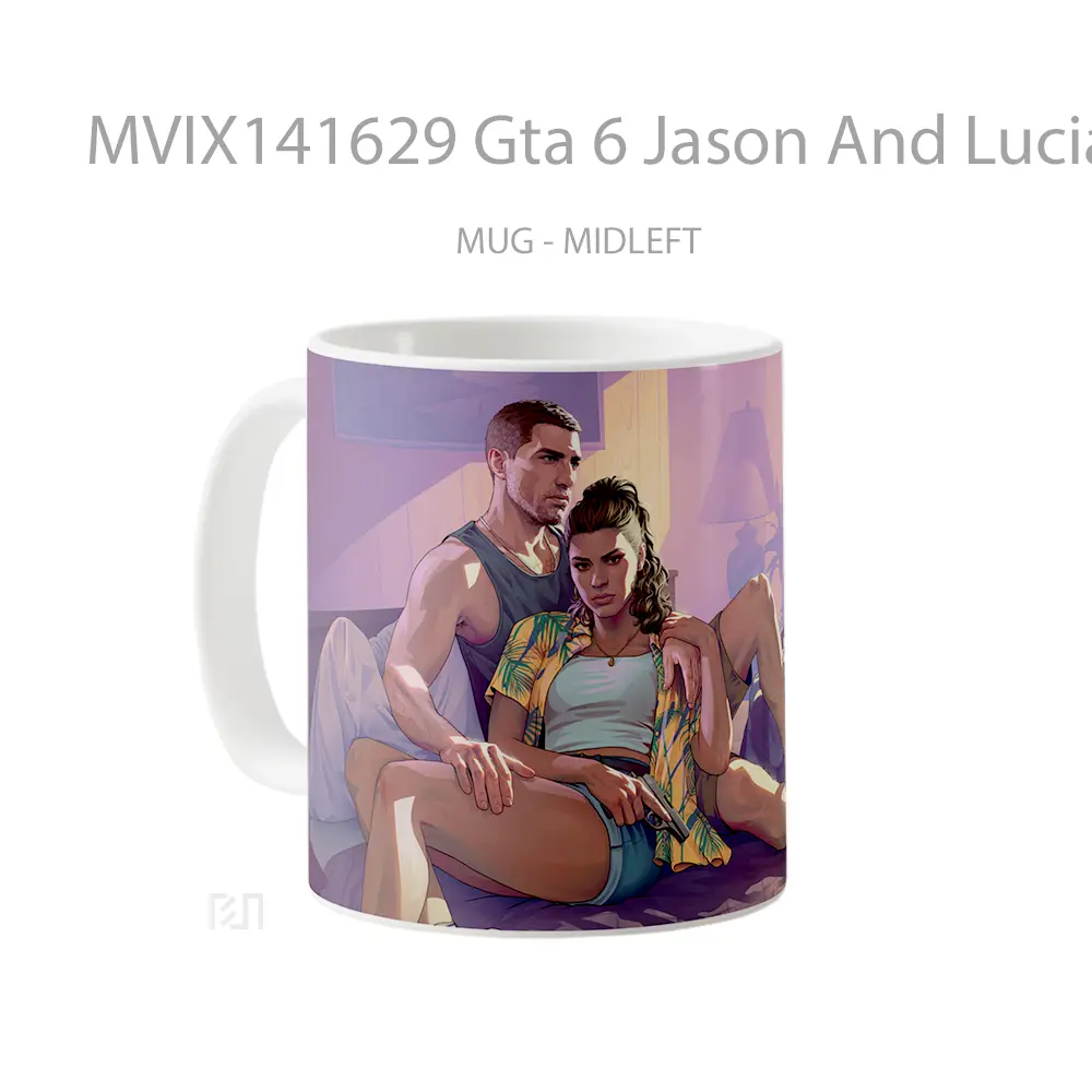 Mug Gta 6 Jason And Lucia Mot Gelas Keramik Unik - All-side / Desain
