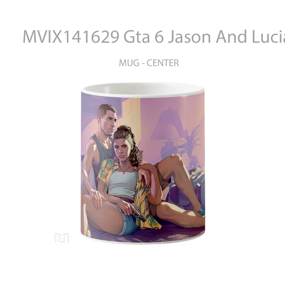 Mug Gta 6 Jason And Lucia Mot Gelas Keramik Unik