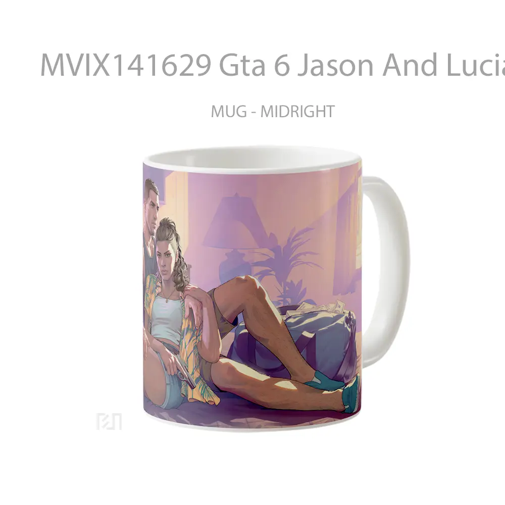 Mug Gta 6 Jason And Lucia Mot Gelas Keramik Unik - All-side / Desain