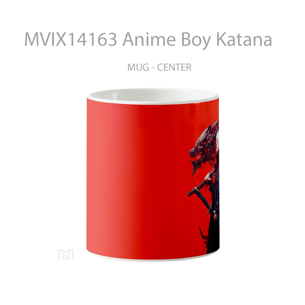 Mug Anime Boy Katana Cangkir Anime