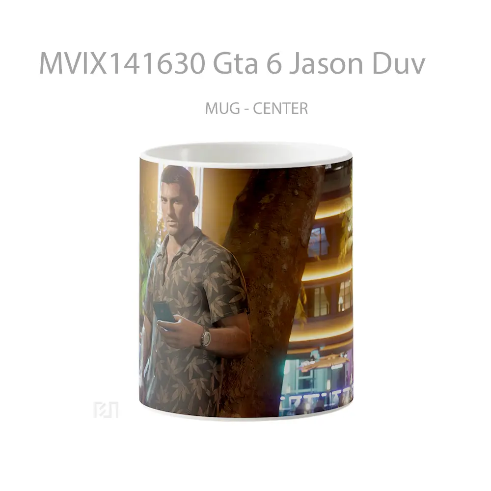 Mug Gta 6 Jason Duv Gelas Keramik Unik