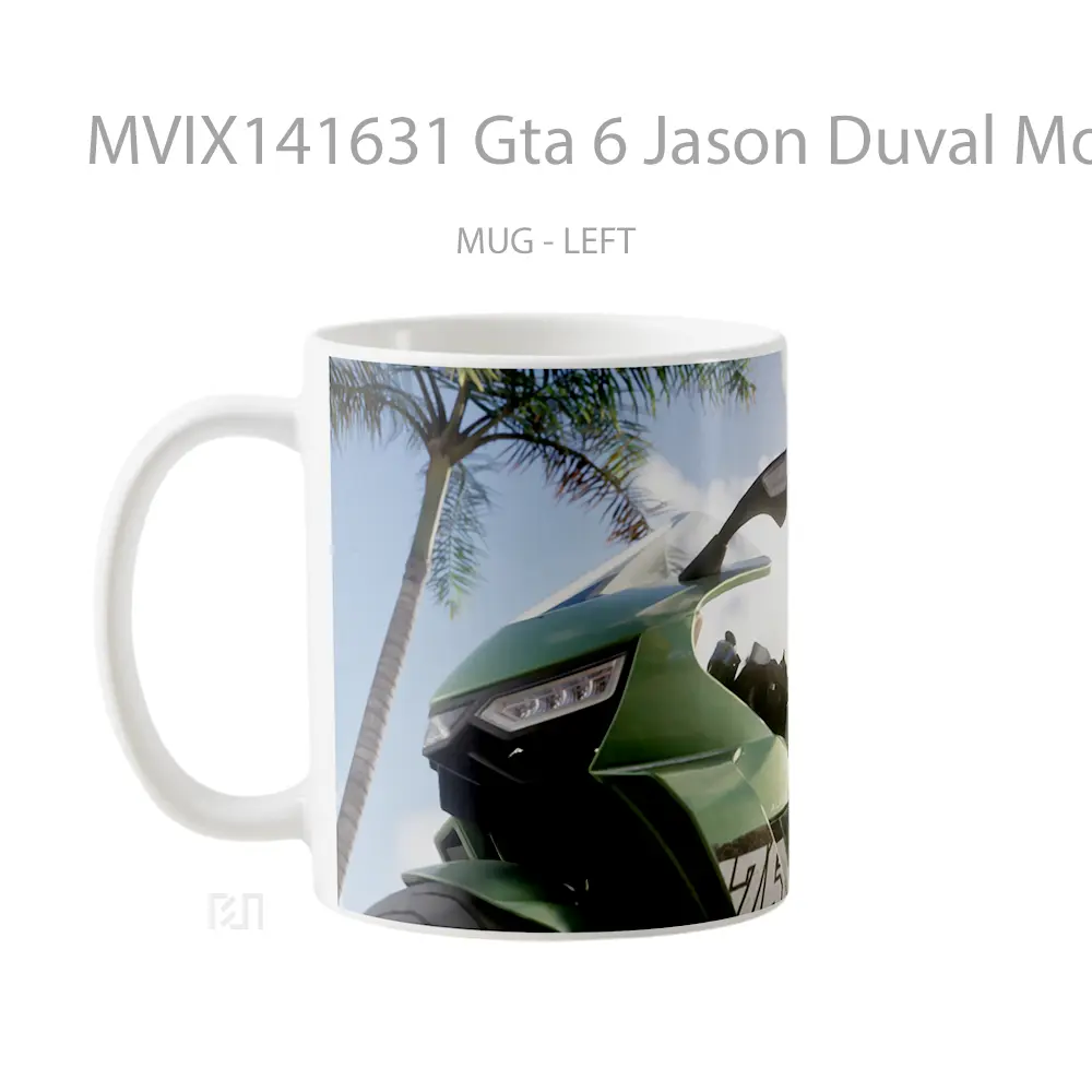 Mug Gta 6 Jason Duval Motorcyc Gelas Keramik Unik - All-side / Desain