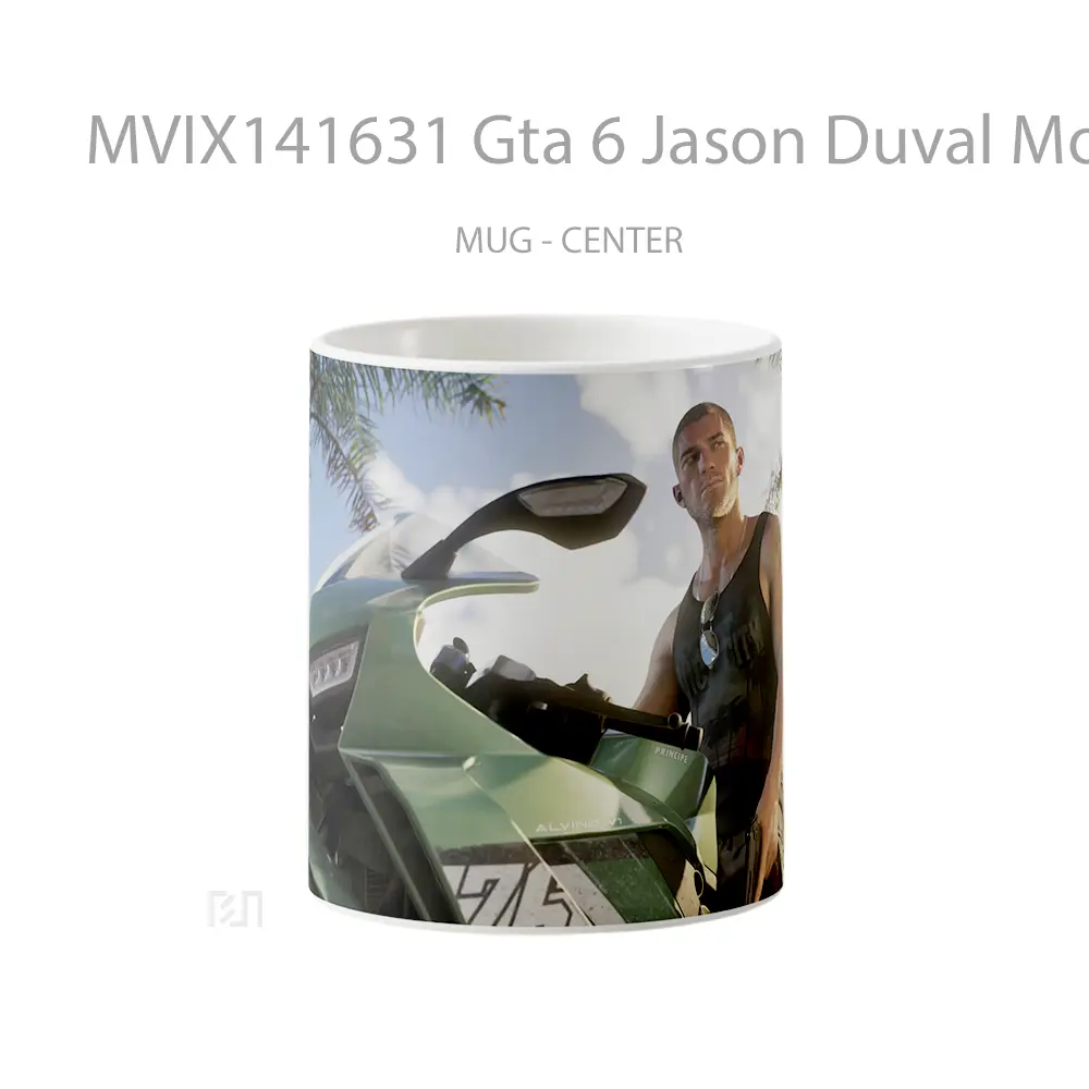 Mug Gta 6 Jason Duval Motorcyc Gelas Keramik Unik