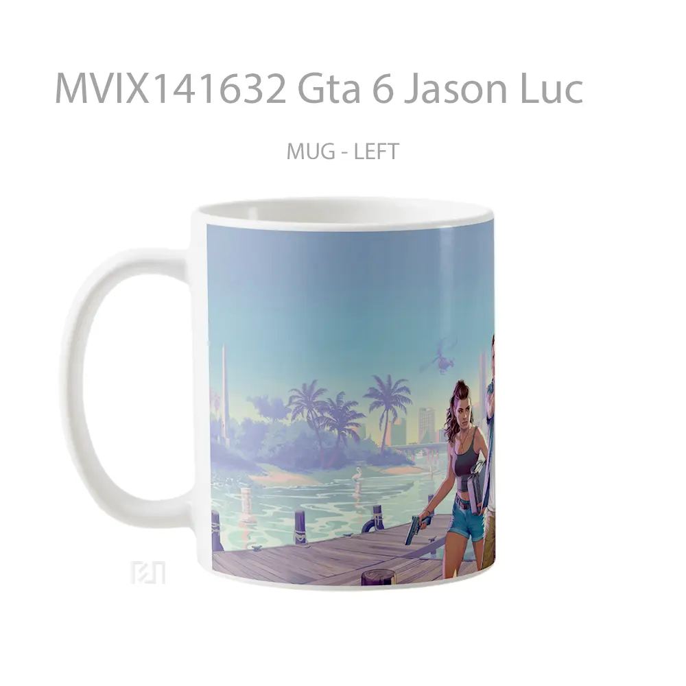 Mug Gta 6 Jason Luc Gelas Keramik Unik - All-side / Desain
