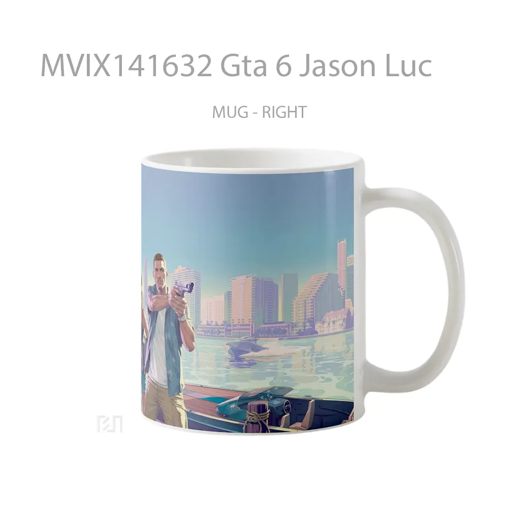 Mug Gta 6 Jason Luc Gelas Keramik Unik - All-side / Desain