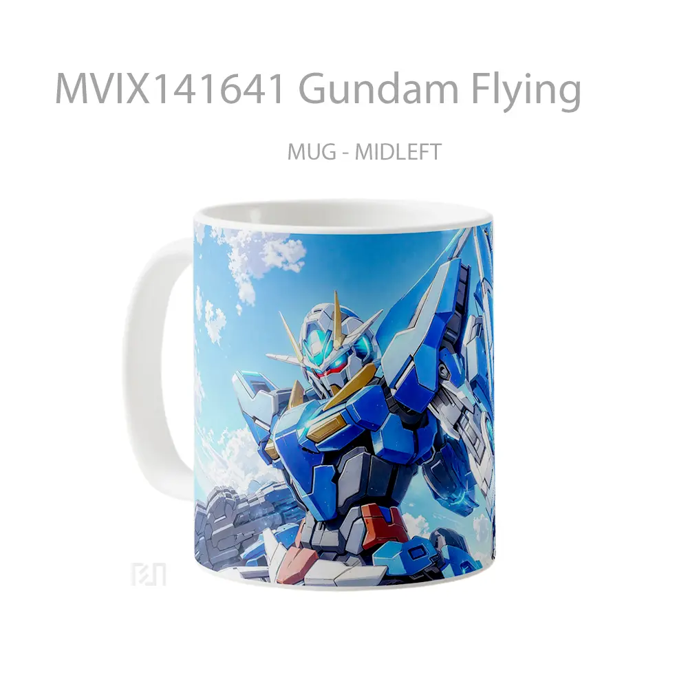 Mug Gundam Flying Gelas Keramik Unik - All-side / Desain