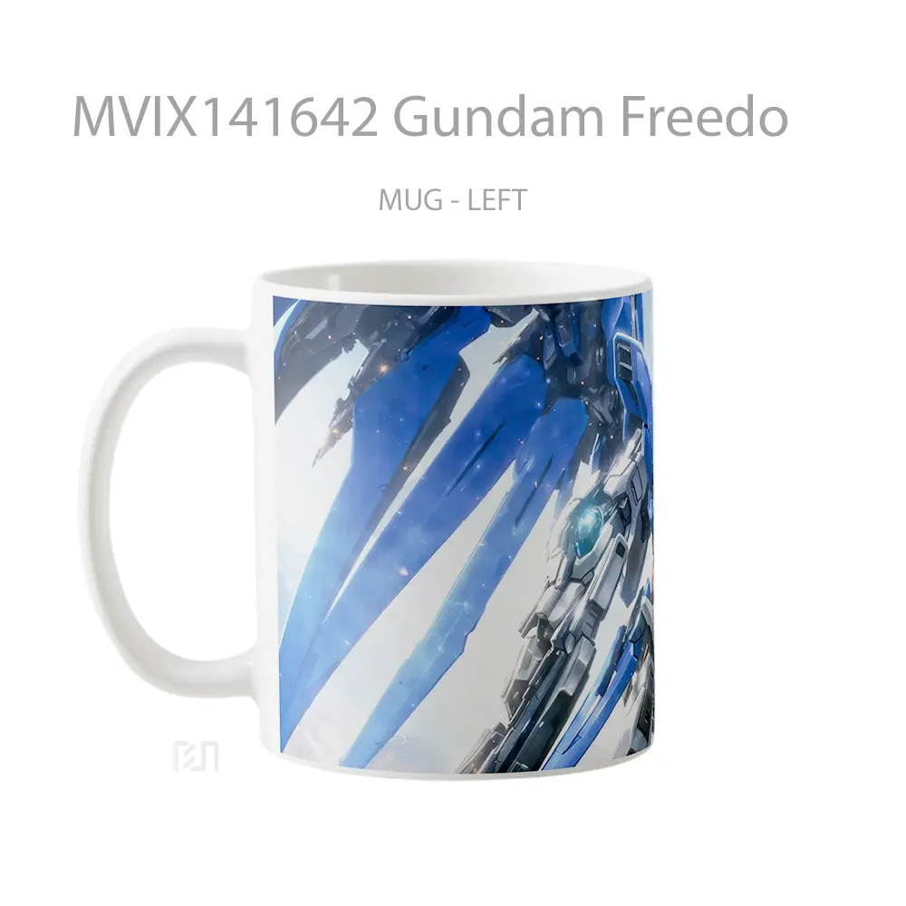 Mug Gundam Freedo Gelas Keramik Unik - All-side / Desain