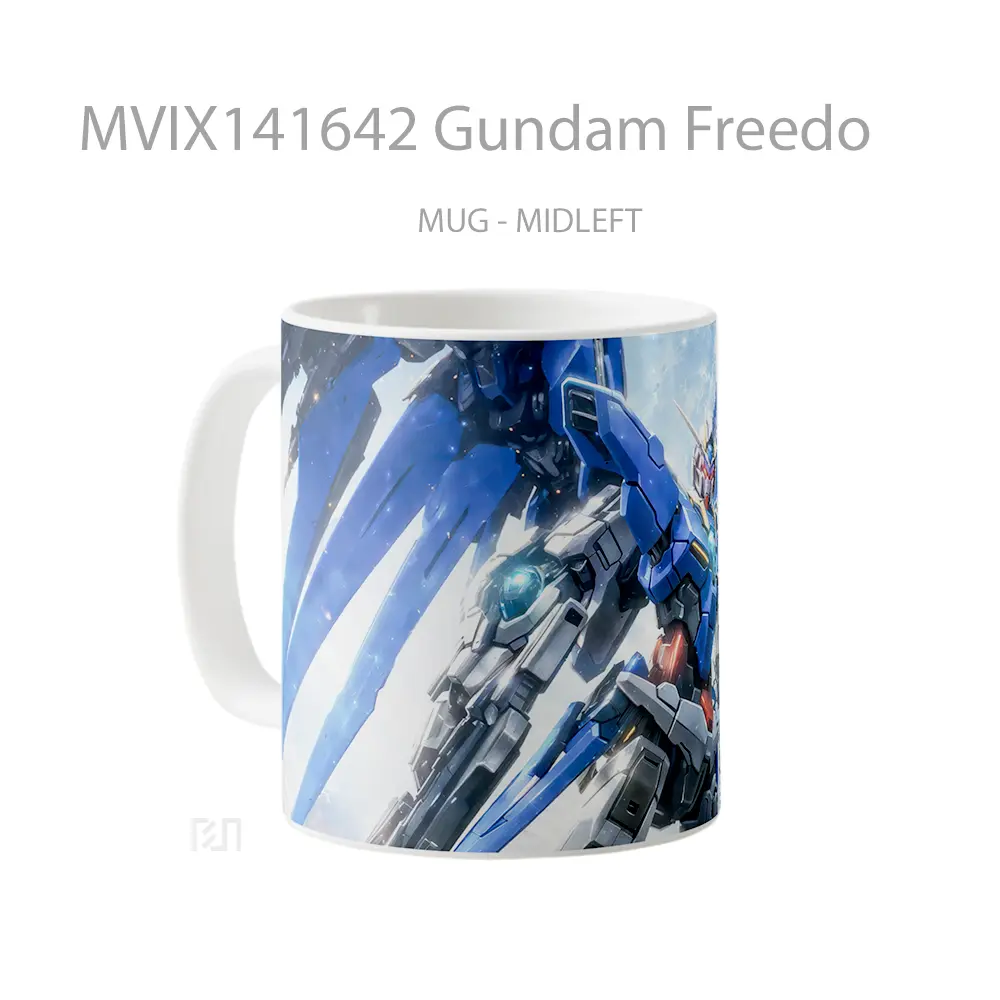 Mug Gundam Freedo Gelas Keramik Unik - All-side / Desain