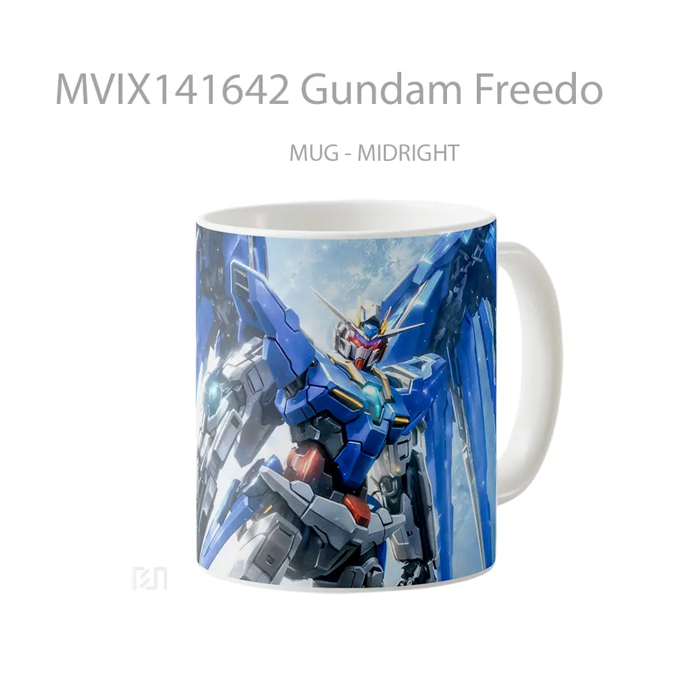 Mug Gundam Freedo Gelas Keramik Unik - All-side / Desain