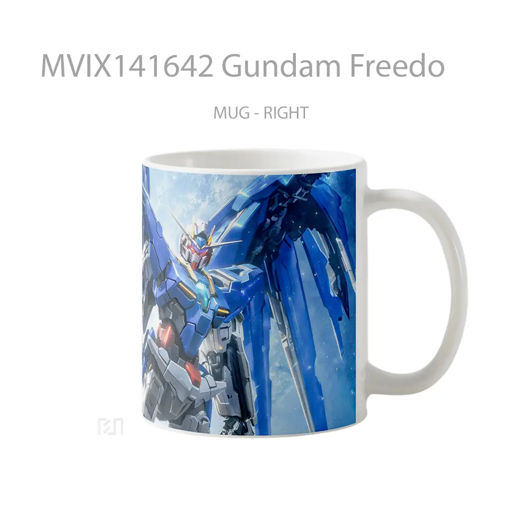 Mug Gundam Freedo Gelas Keramik Unik - All-side / Desain