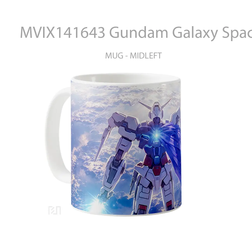 Mug Gundam Galaxy Space Planet Gelas Keramik Unik - All-side / Desain