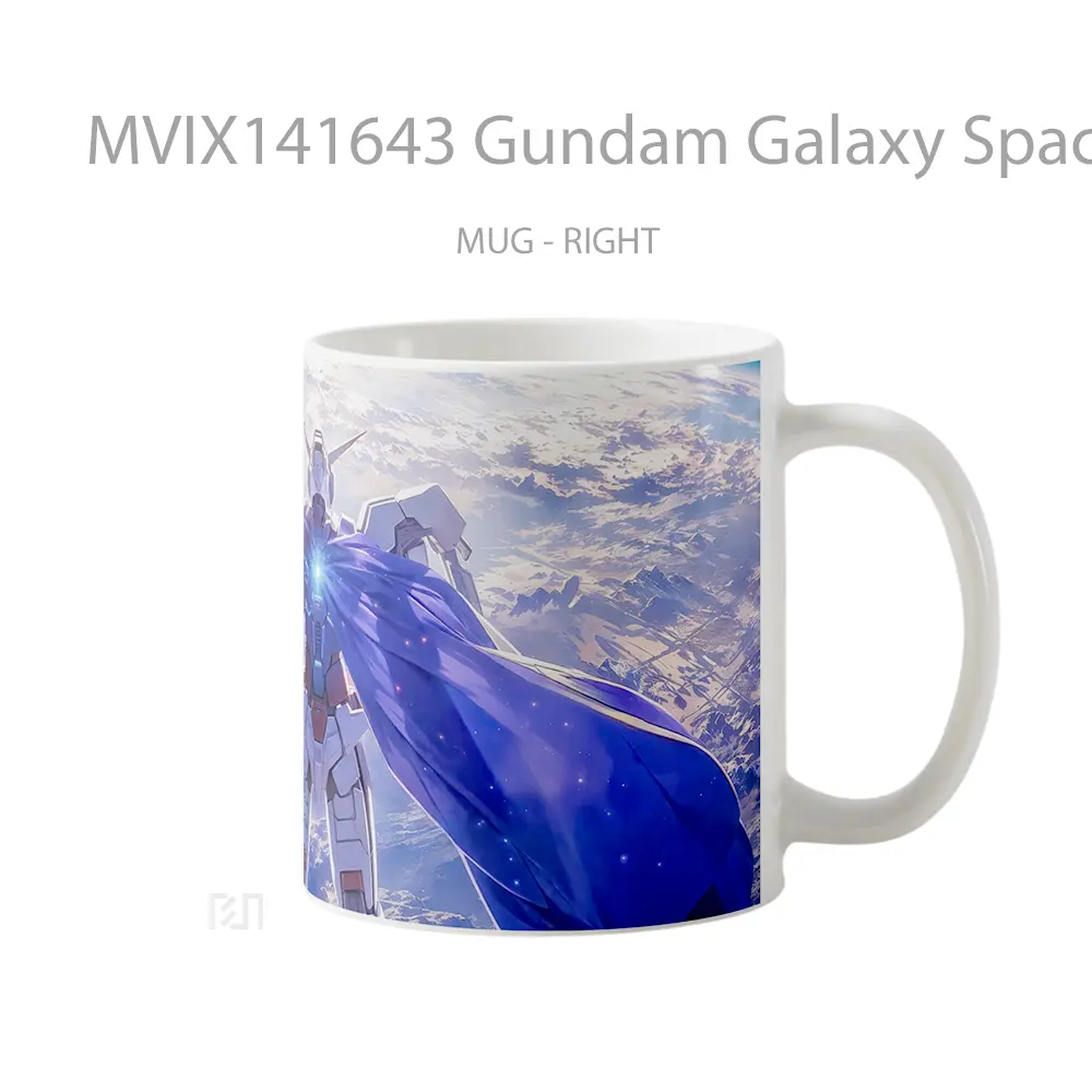 Mug Gundam Galaxy Space Planet Gelas Keramik Unik - All-side / Desain