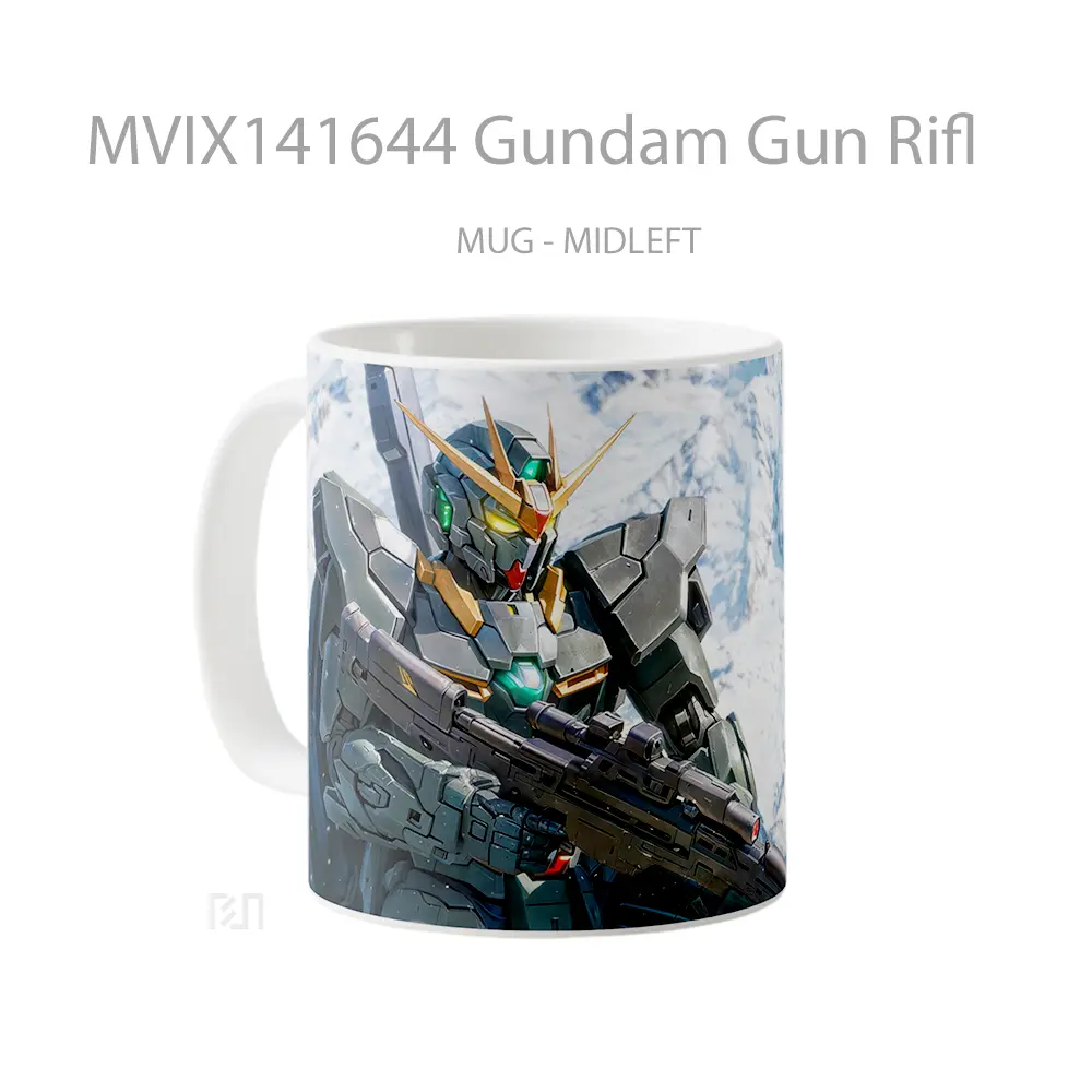 Mug Gundam Gun Rifl Gelas Keramik Unik - All-side / Desain