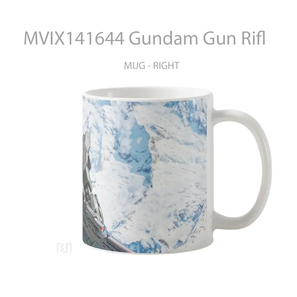 Mug Gundam Gun Rifl Gelas Keramik Unik - All-side / Desain