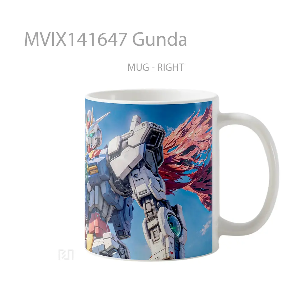 Mug Gunda Gelas Keramik Unik - All-side / Desain