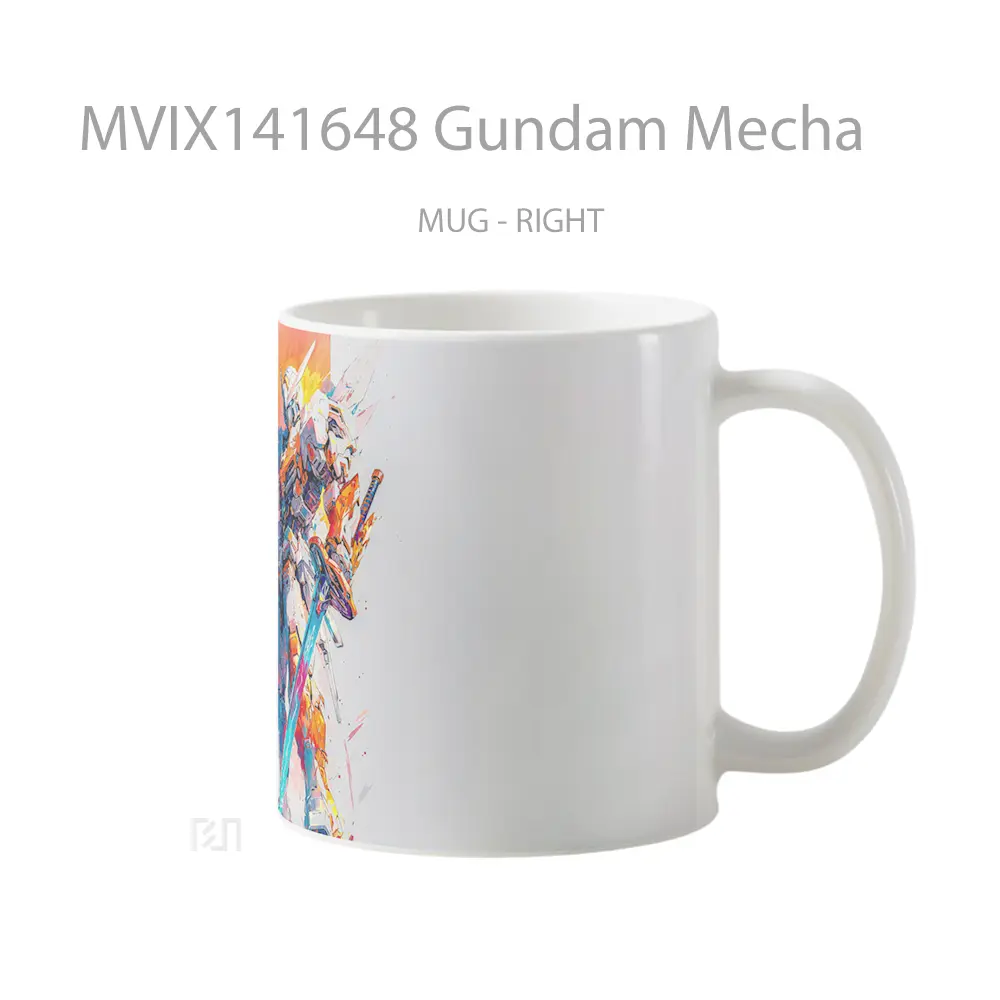 Mug Gundam Mecha Gelas Keramik Unik - All-side / Desain