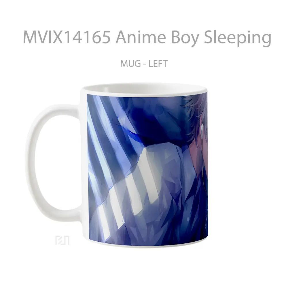 Mug Anime Boy Sleeping Cangkir Anime - All-side / Desain