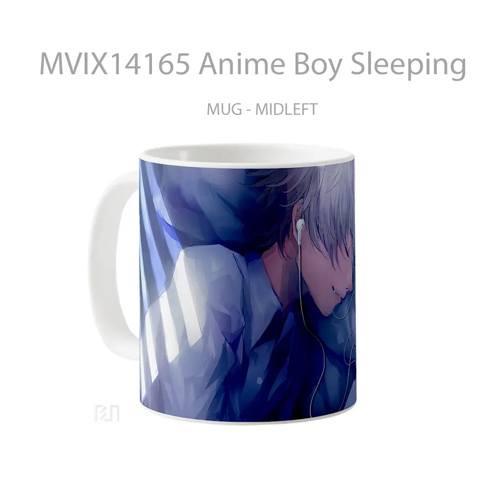 Mug Anime Boy Sleeping Cangkir Anime - All-side / Desain