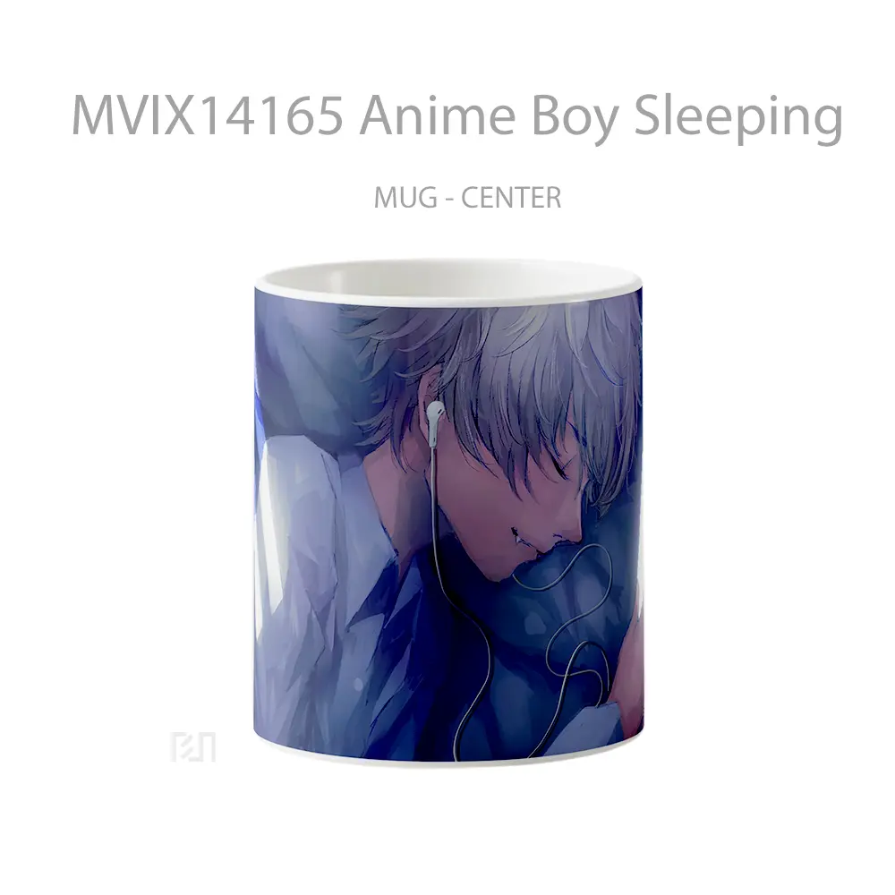 Mug Anime Boy Sleeping Cangkir Anime