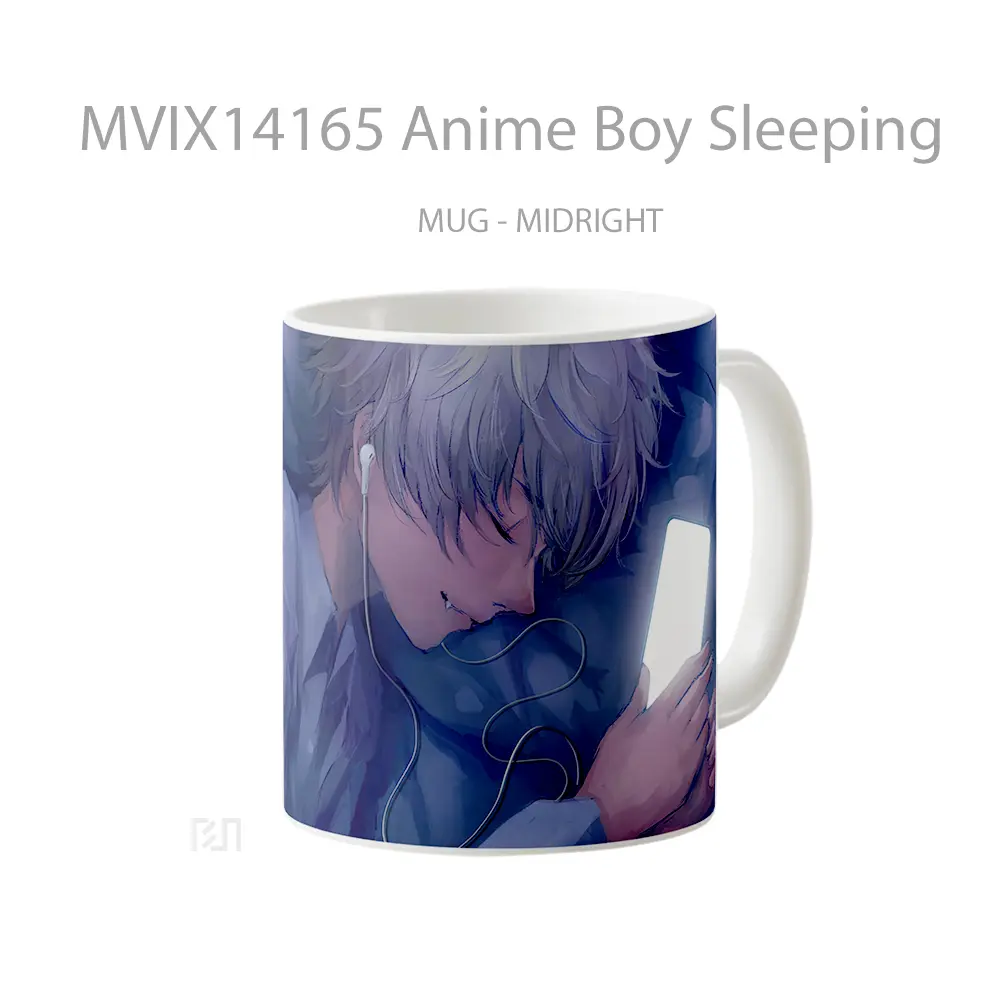 Mug Anime Boy Sleeping Cangkir Anime - All-side / Desain
