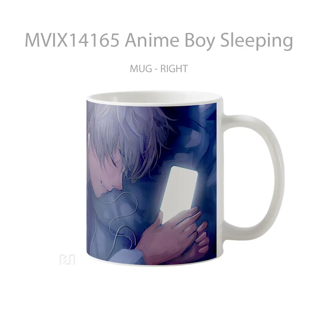 Mug Anime Boy Sleeping Cangkir Anime - All-side / Desain