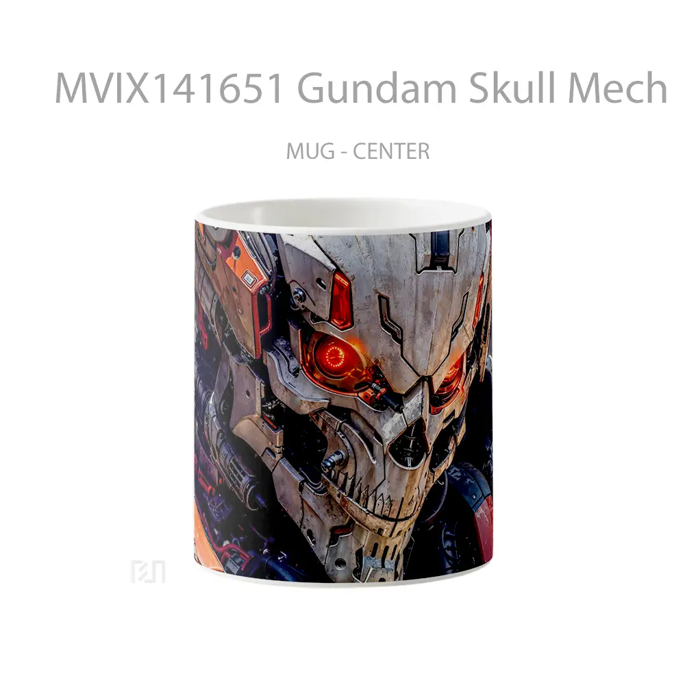 Mug Gundam Skull Mech Gelas Keramik Unik