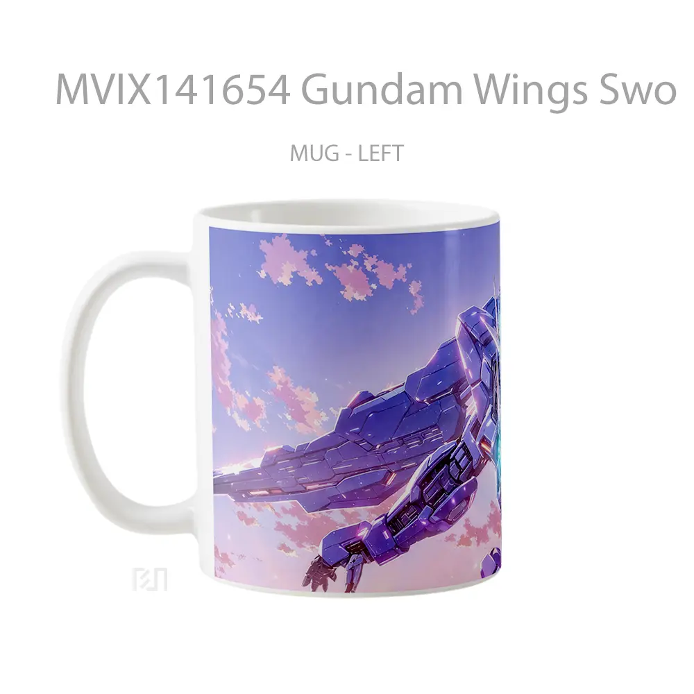 Mug Gundam Wings Swo Gelas Keramik Unik - All-side / Desain