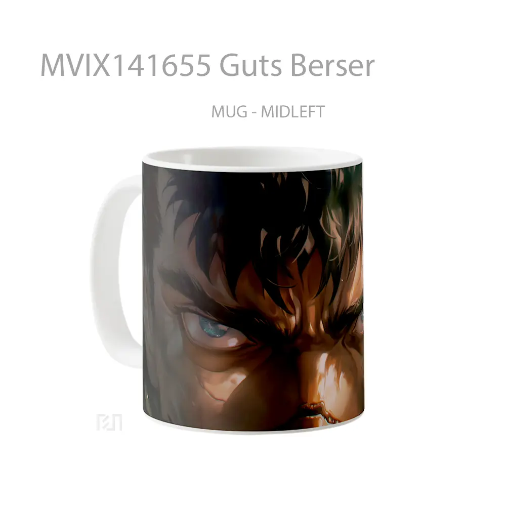 Mug Guts Berser Gelas Keramik Unik - All-side / Desain