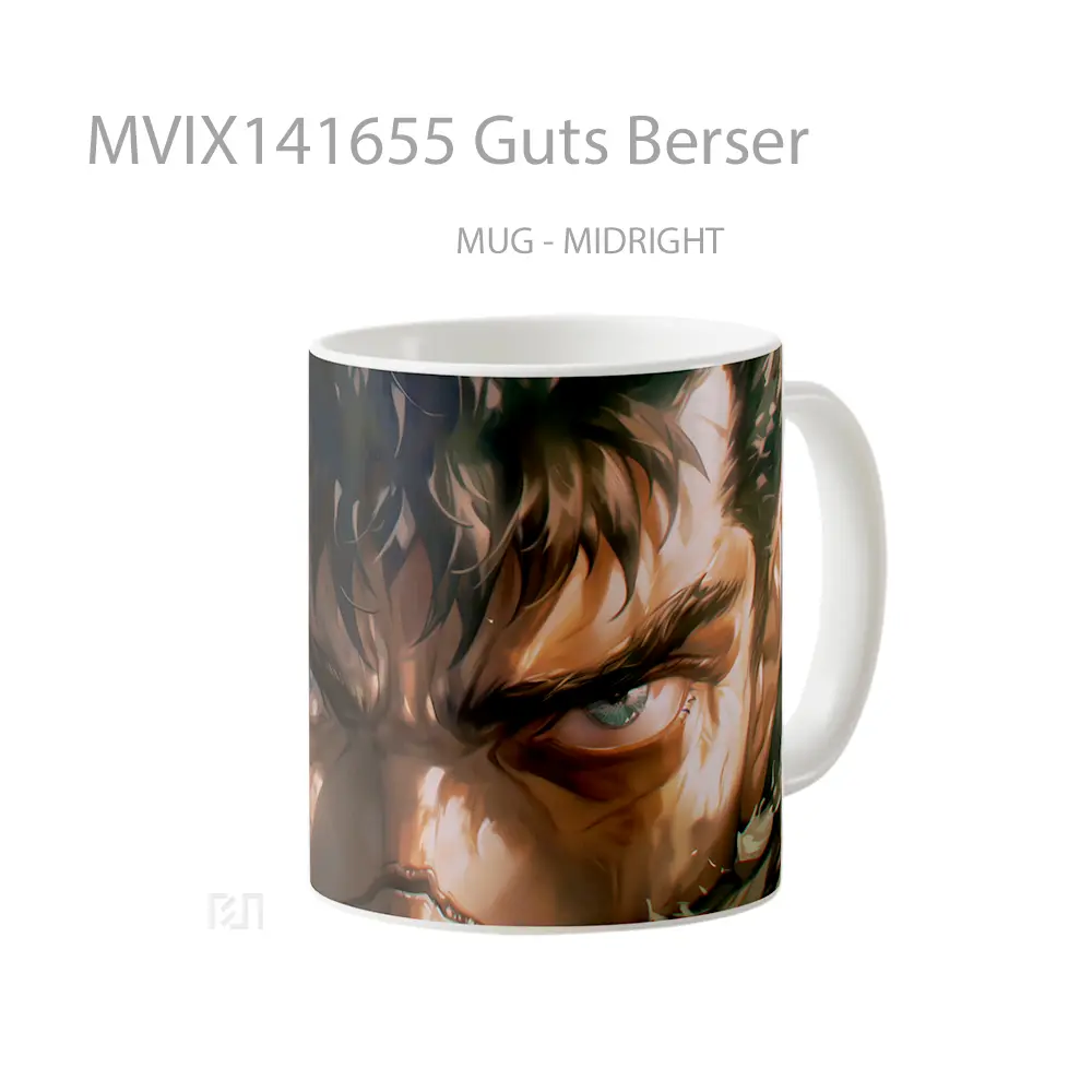 Mug Guts Berser Gelas Keramik Unik - All-side / Desain