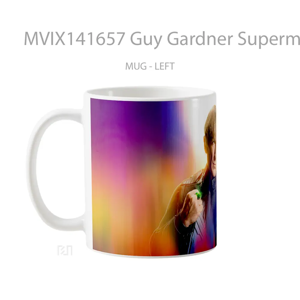 Mug Guy Gardner Superman 2025 Nathan Fillion Gelas Superhero - All-side / Desain
