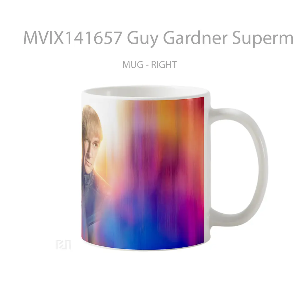 Mug Guy Gardner Superman 2025 Nathan Fillion Gelas Superhero - All-side / Desain