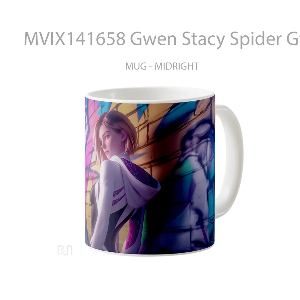 Mug Gwen Stacy Spider Gwen Marvel Gelas Superhero - All-side / Desain