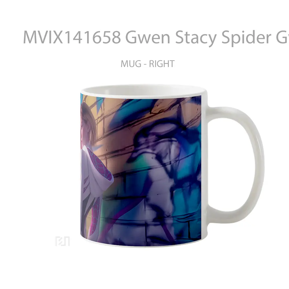 Mug Gwen Stacy Spider Gwen Marvel Gelas Superhero - All-side / Desain