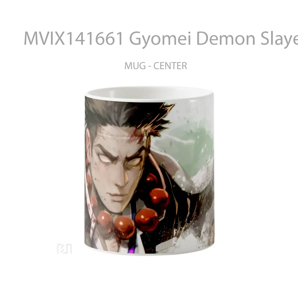 Mug Gyomei Demon Slayer Stone Hashira Gelas Keramik Unik
