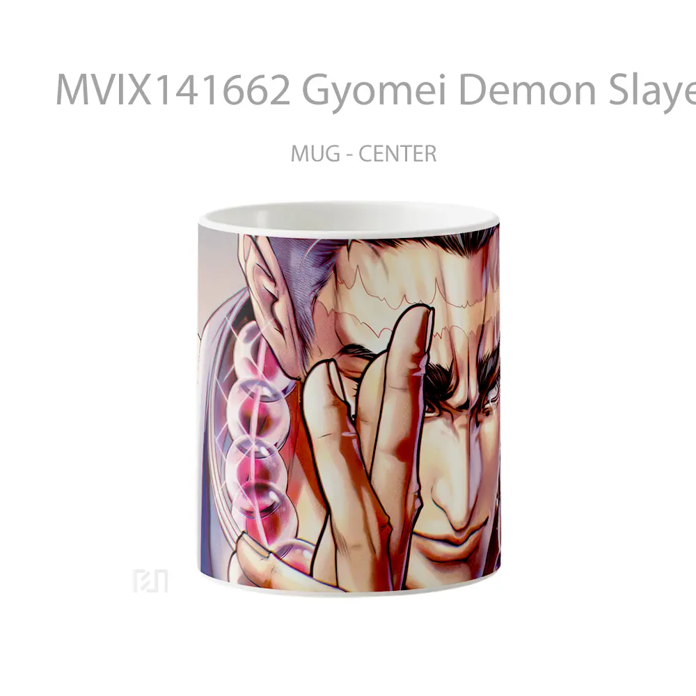 Mug Gyomei Demon Slayer Stone Hashira Gelas Keramik Unik
