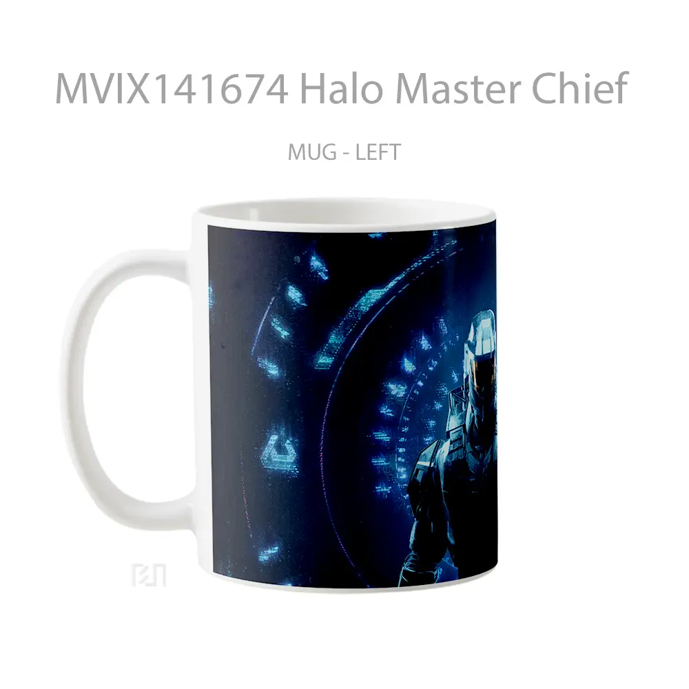 Mug Halo Master Chief Gelas Keramik Unik - All-side / Desain