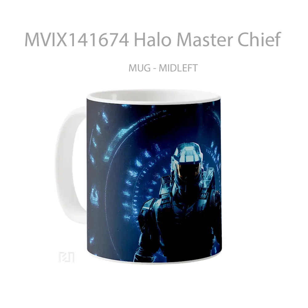 Mug Halo Master Chief Gelas Keramik Unik - All-side / Desain