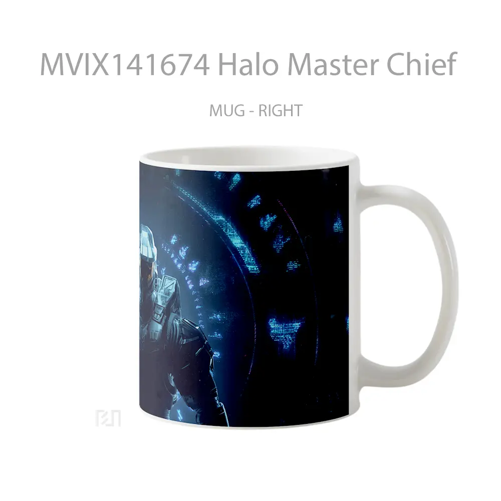 Mug Halo Master Chief Gelas Keramik Unik - All-side / Desain