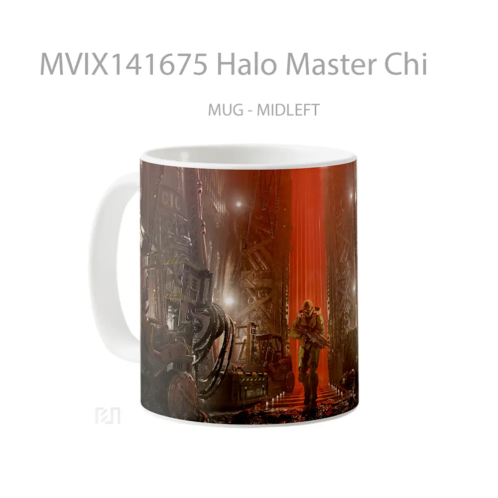 Mug Halo Master Chi Gelas Keramik Unik - All-side / Desain