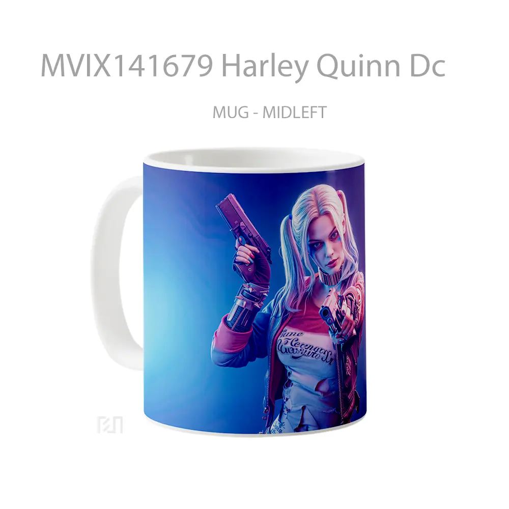 Mug Harley Quinn Dc Gelas Superhero - All-side / Desain