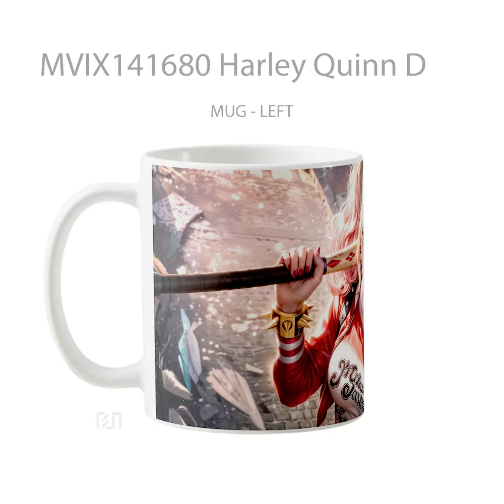 Mug Harley Quinn D Gelas Keramik Unik - All-side / Desain