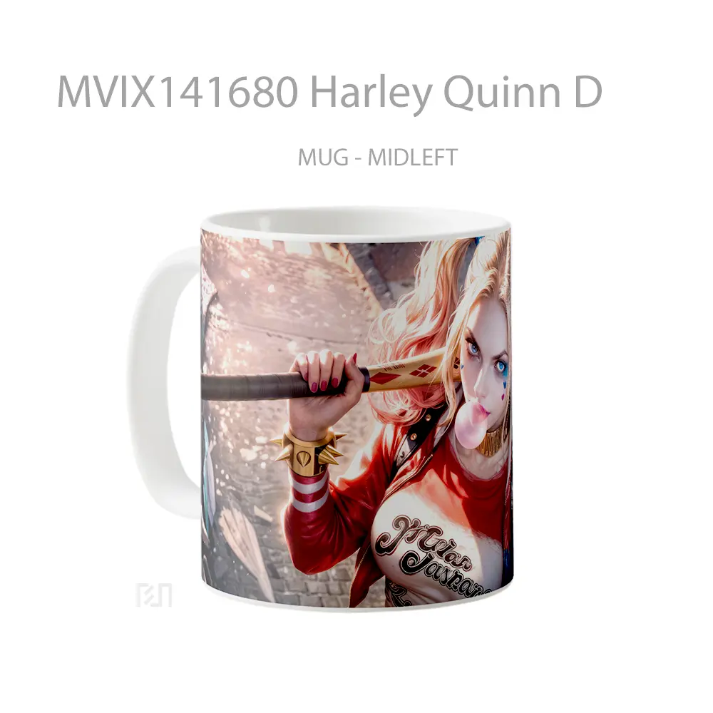 Mug Harley Quinn D Gelas Keramik Unik - All-side / Desain
