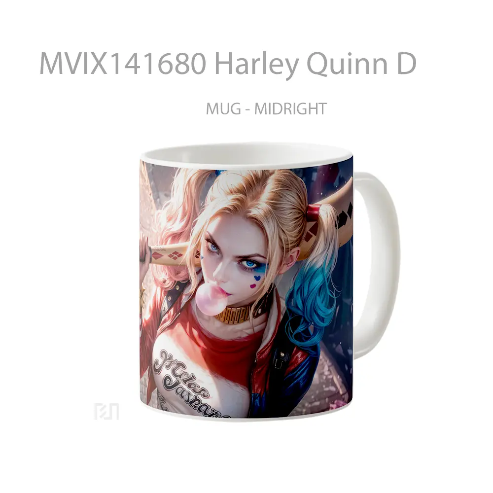 Mug Harley Quinn D Gelas Keramik Unik - All-side / Desain