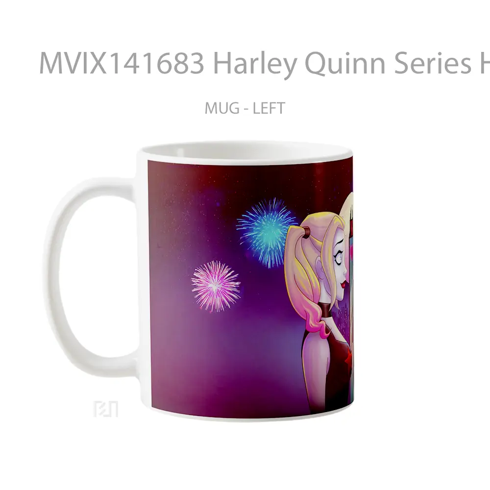 Mug Harley Quinn Series Harley Quinn And Poison Ivy Gelas Keramik Unik - All-side / Desain