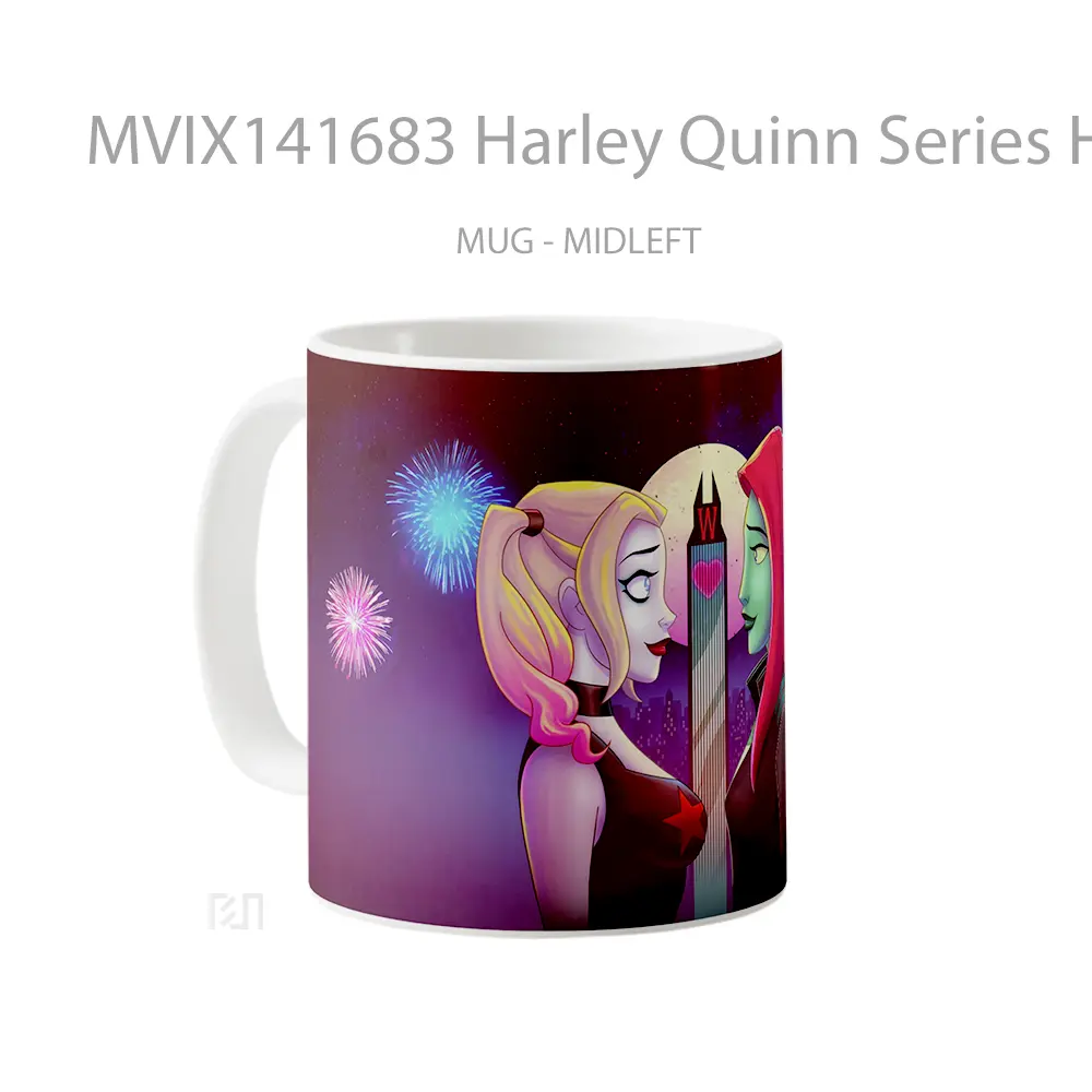 Mug Harley Quinn Series Harley Quinn And Poison Ivy Gelas Keramik Unik - All-side / Desain