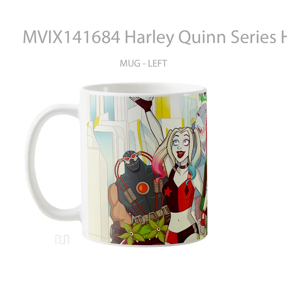 Mug Harley Quinn Series Harley Quinn Poison Ivy Bane Clayface King Shark Gelas Keramik Unik - All-side / Desain