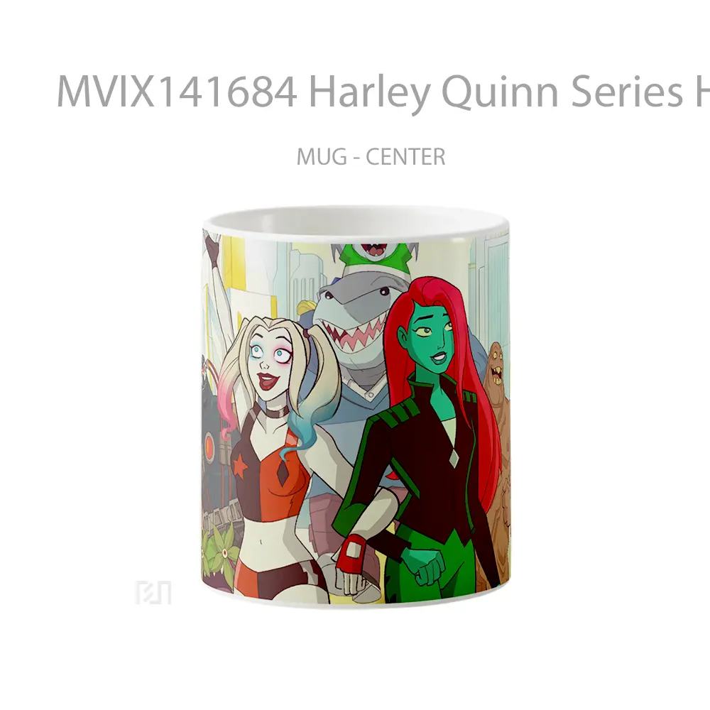 Mug Harley Quinn Series Harley Quinn Poison Ivy Bane Clayface King Shark Gelas Keramik Unik